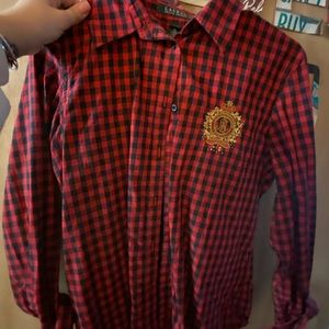 Ralph Lauren buffalo plaid woman’s button up